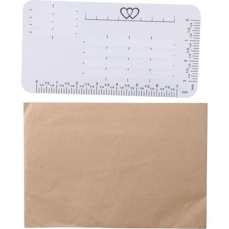 Plantillas de Dirección para Sobres DIY 8 Piezas Transparente