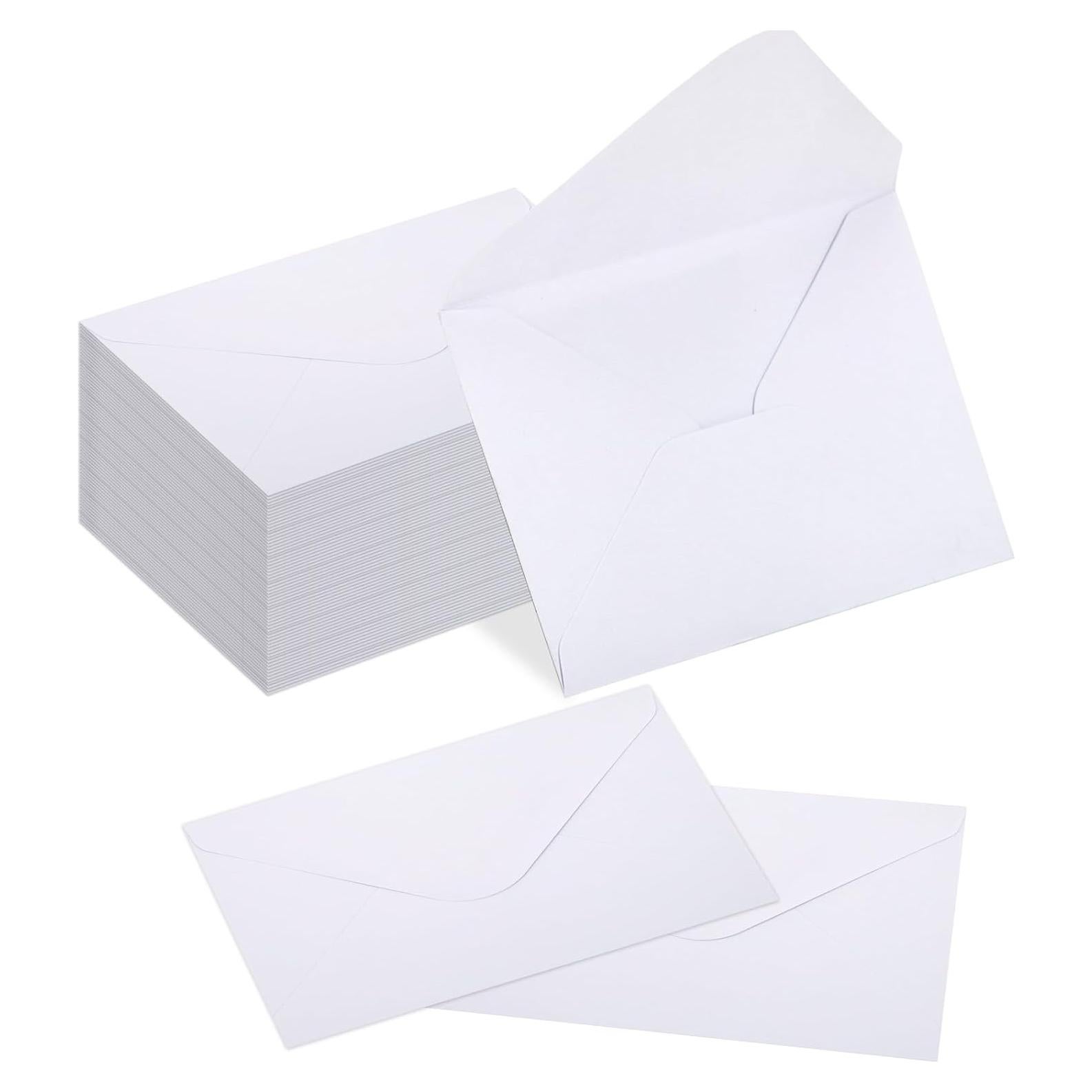 180 Sobres Pequeños Auto-Sellados Nitelemn 10.16x6.86cm Blanco