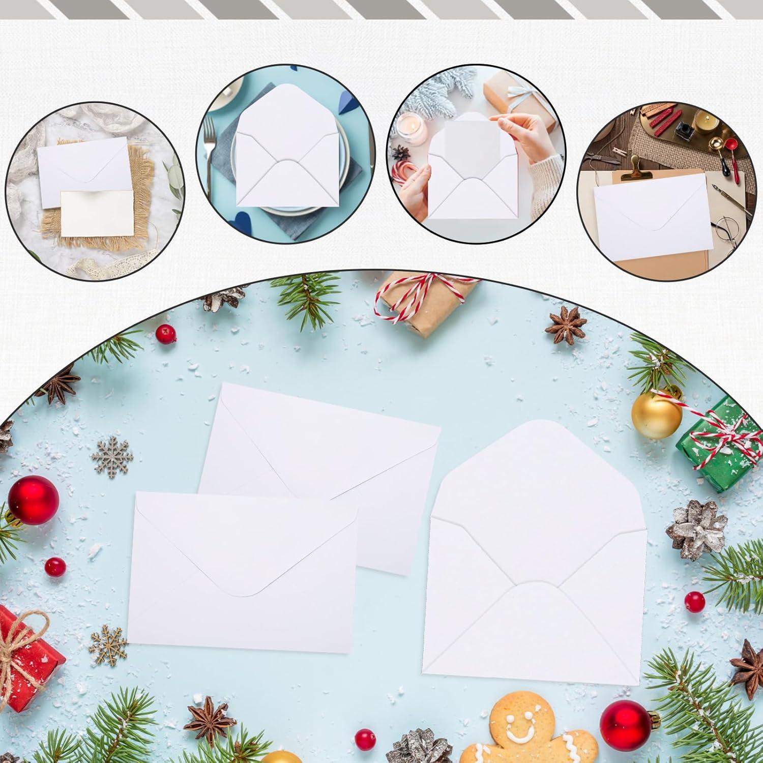 180 Sobres Pequeños Auto-Sellados Nitelemn 10.16x6.86cm Blanco