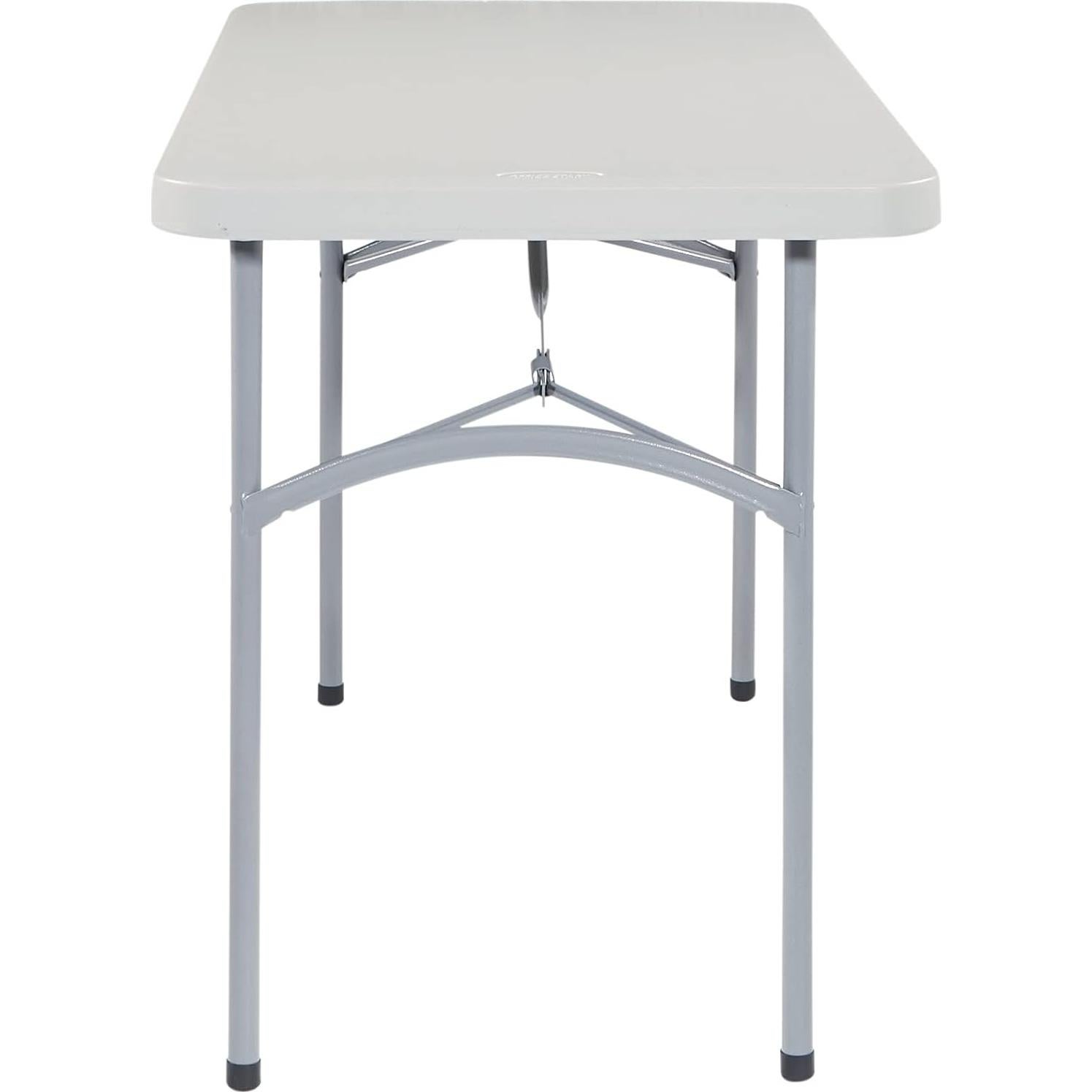Mesa Plegable Office Star de Resina 121.9x60.9 cm Gris