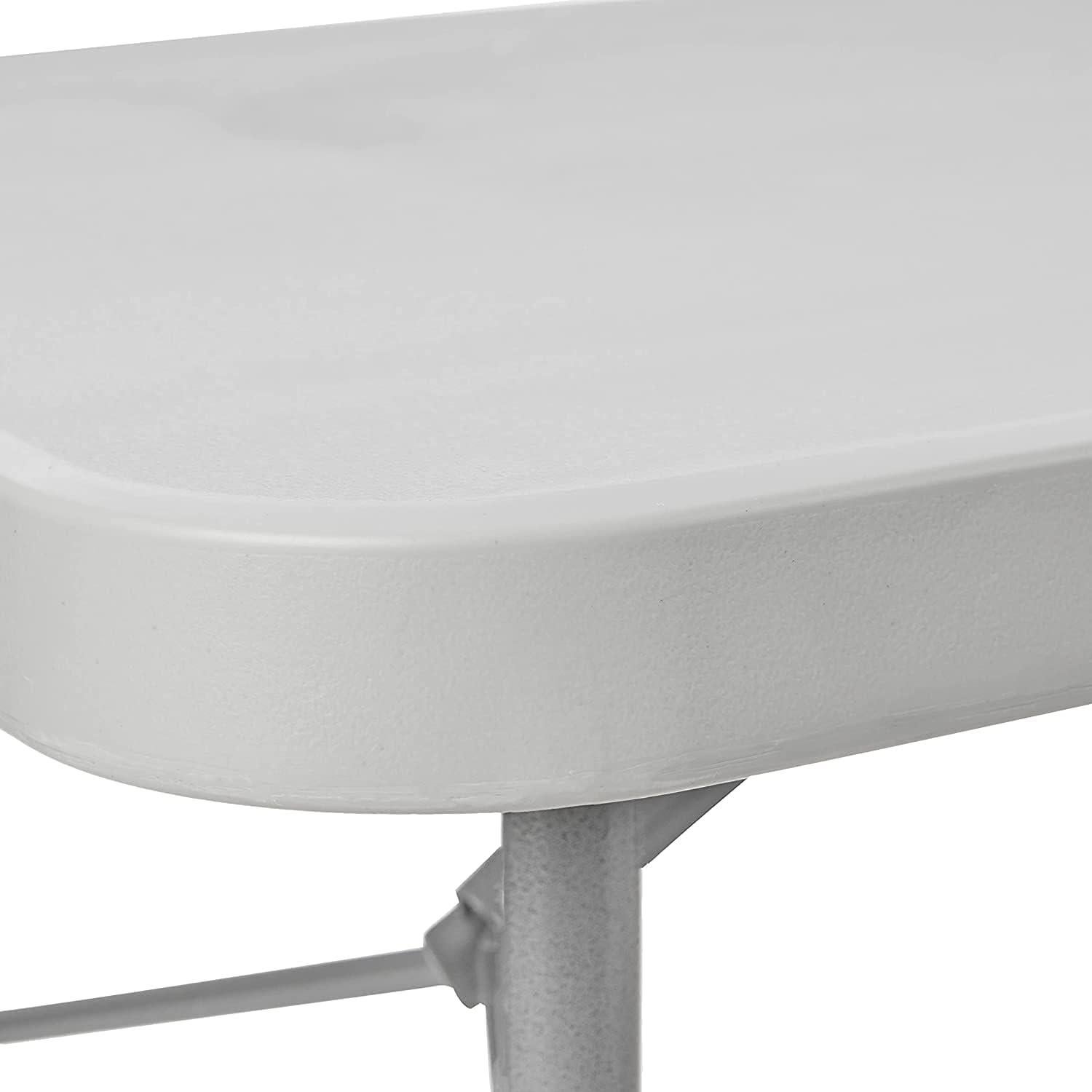 Mesa Plegable Office Star de Resina 121.9x60.9 cm Gris