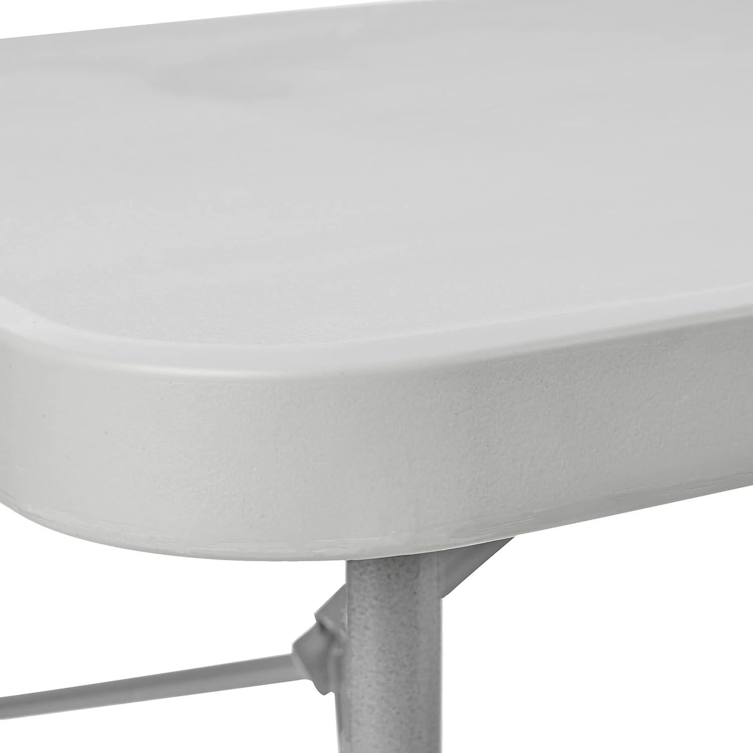 Mesa Plegable Office Star de Resina 121.9x60.9 cm Gris