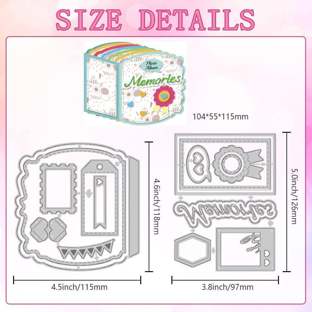 Cortadores de Metal DELORIGIN para Álbum de Fotos Mini 3D
