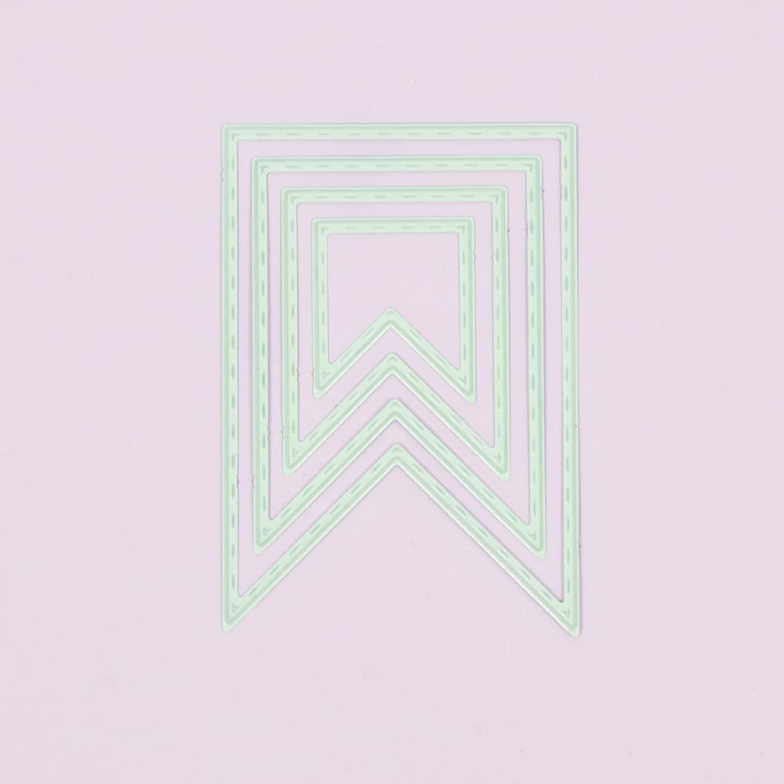 Set de Mini Troqueles Banderas Craftelier - 4 Piezas