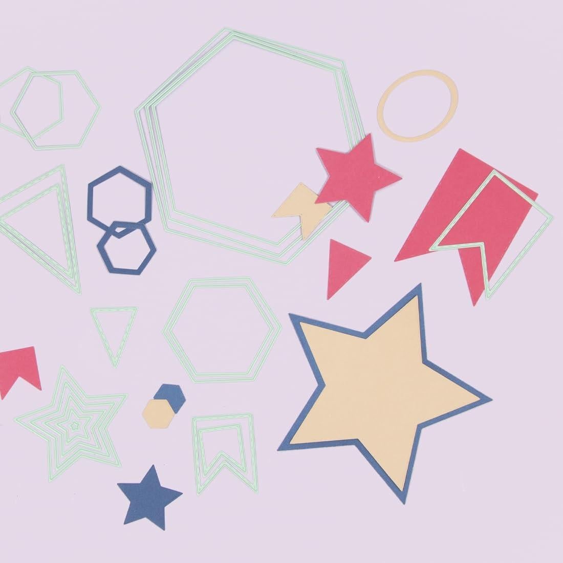 Set de Mini Troqueles Banderas Craftelier - 4 Piezas