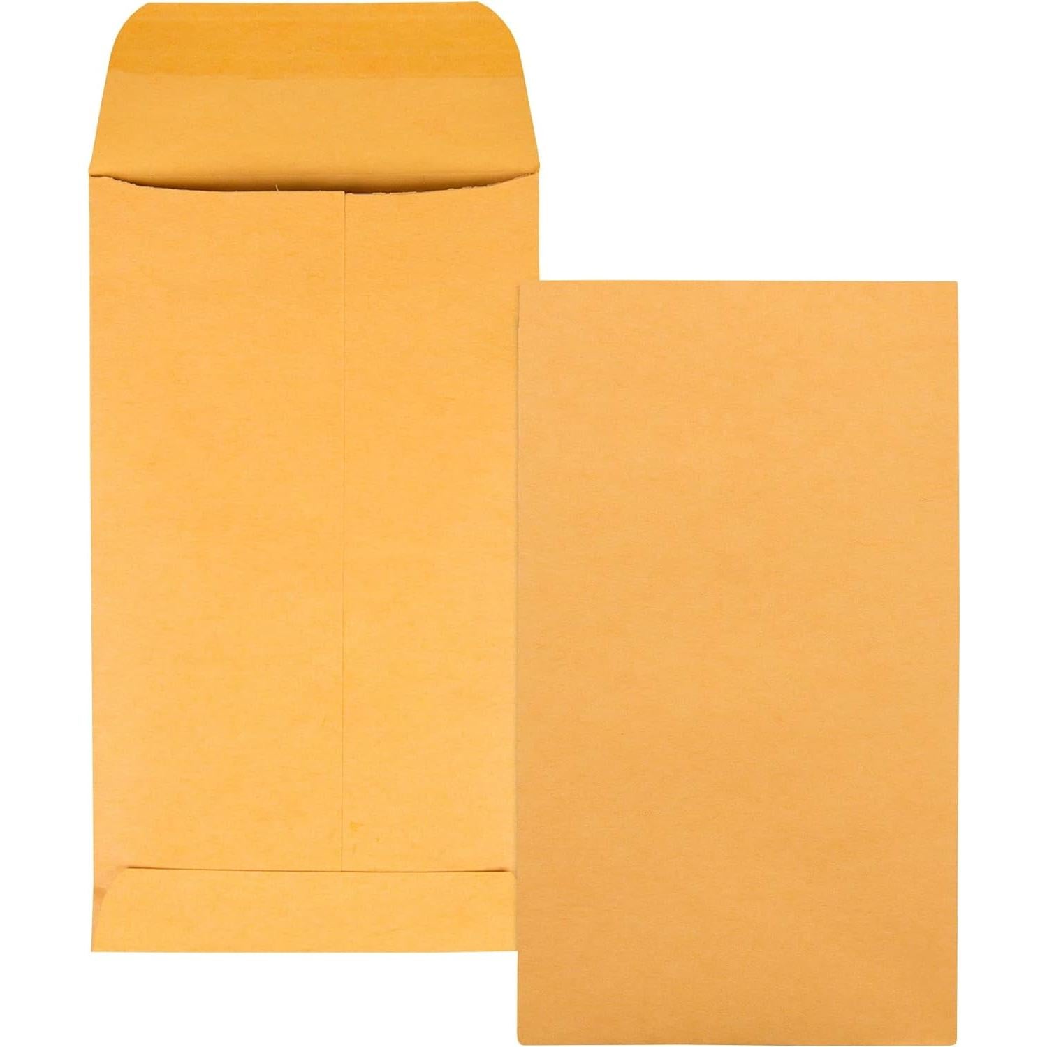 Sobres para Monedas Quality Park #5 1/2 Kraft 3,2 x 14 cm 500 Pzs