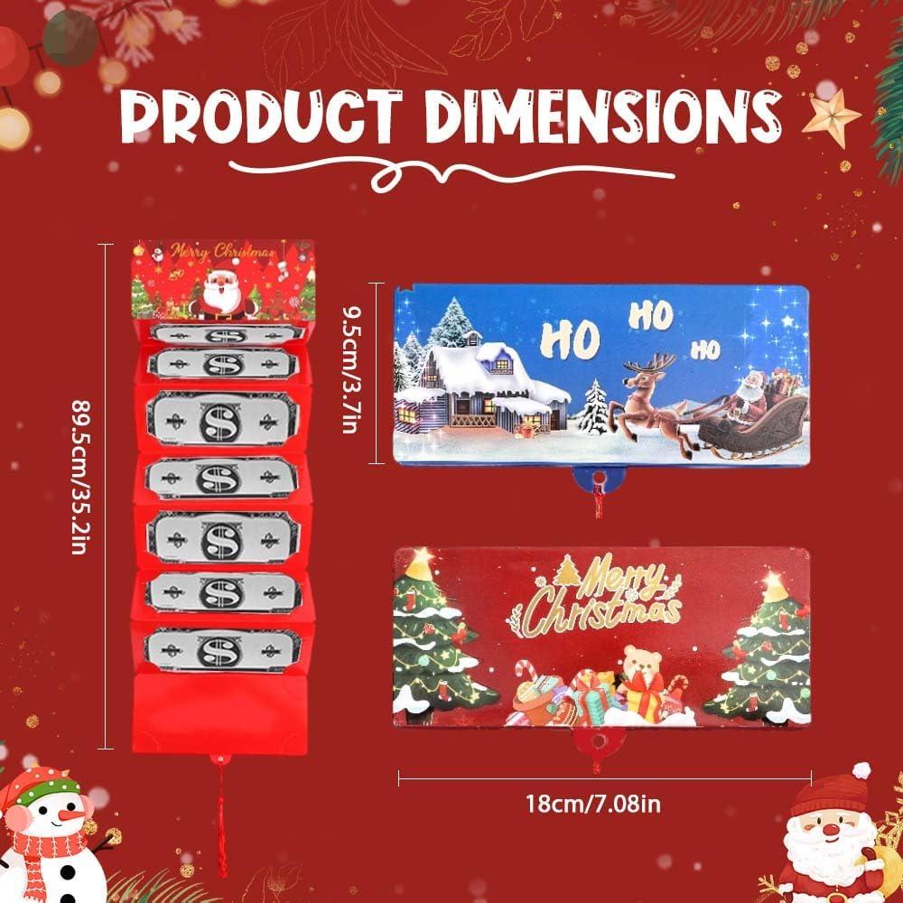 Sobre de Regalo de Dinero Navideño Soputry - 2 Piezas con 10 Ranuras