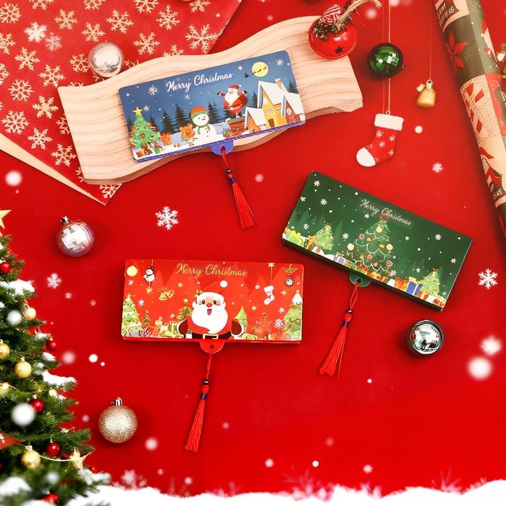 Sobre de Regalo de Dinero Navideño Soputry - 2 Piezas con 10 Ranuras