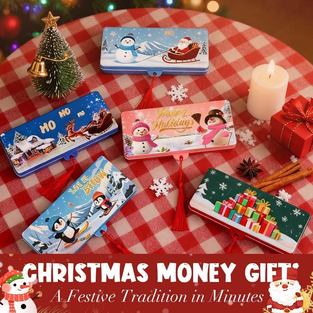 Sobre de Regalo de Dinero Navideño Soputry - 2 Piezas con 10 Ranuras