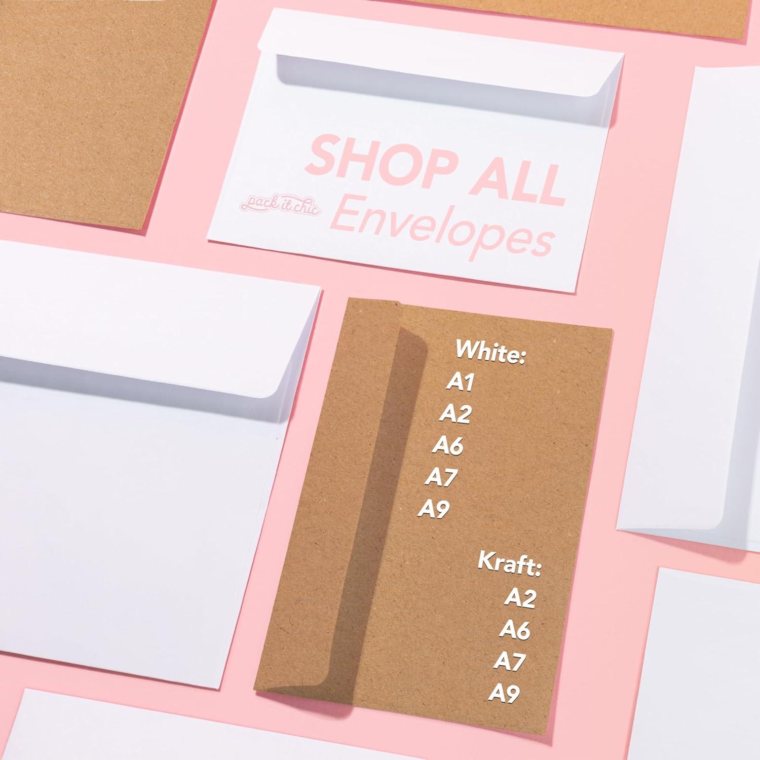 Pack It Chic Sobres A2 Blancos Autoadhesivos 110 Unidades