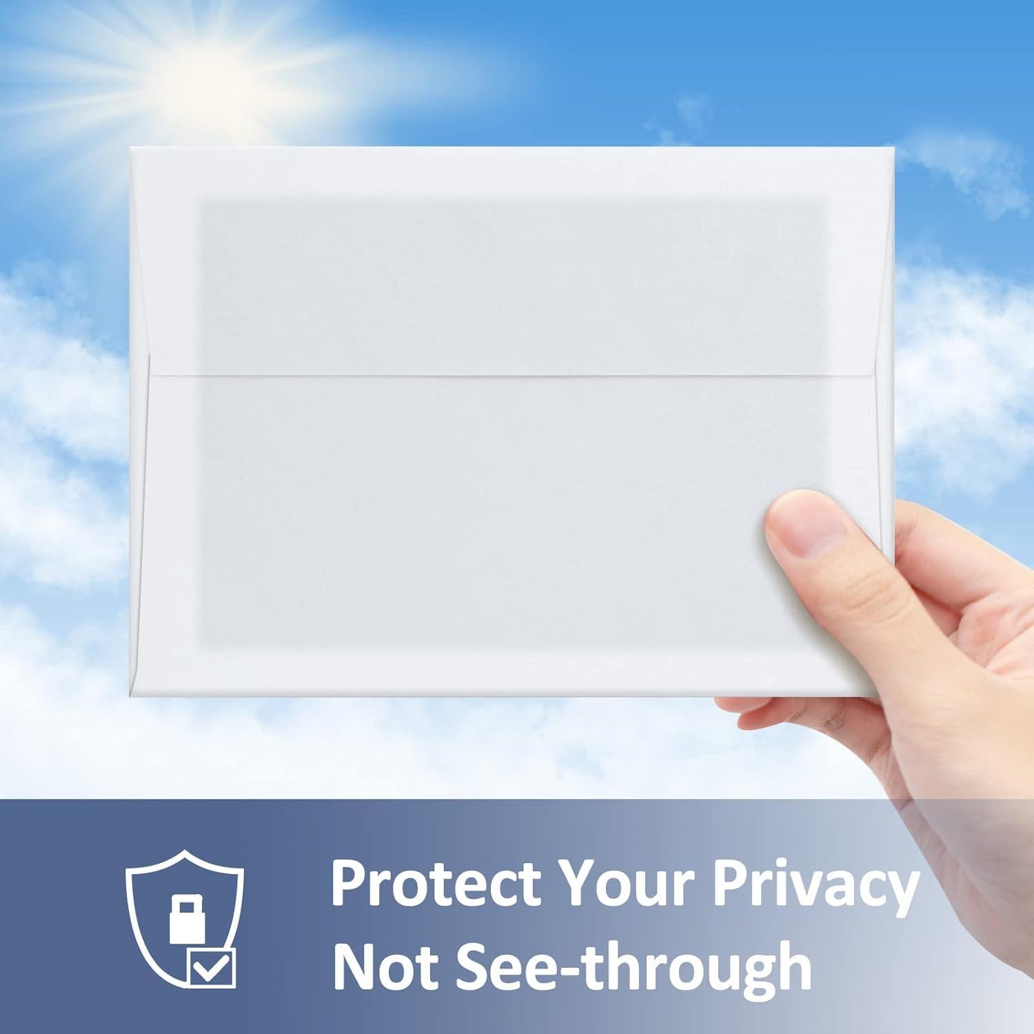 Sobres de Invitación A1 ValBox 100 Unidades Autoadhesivos Blancos