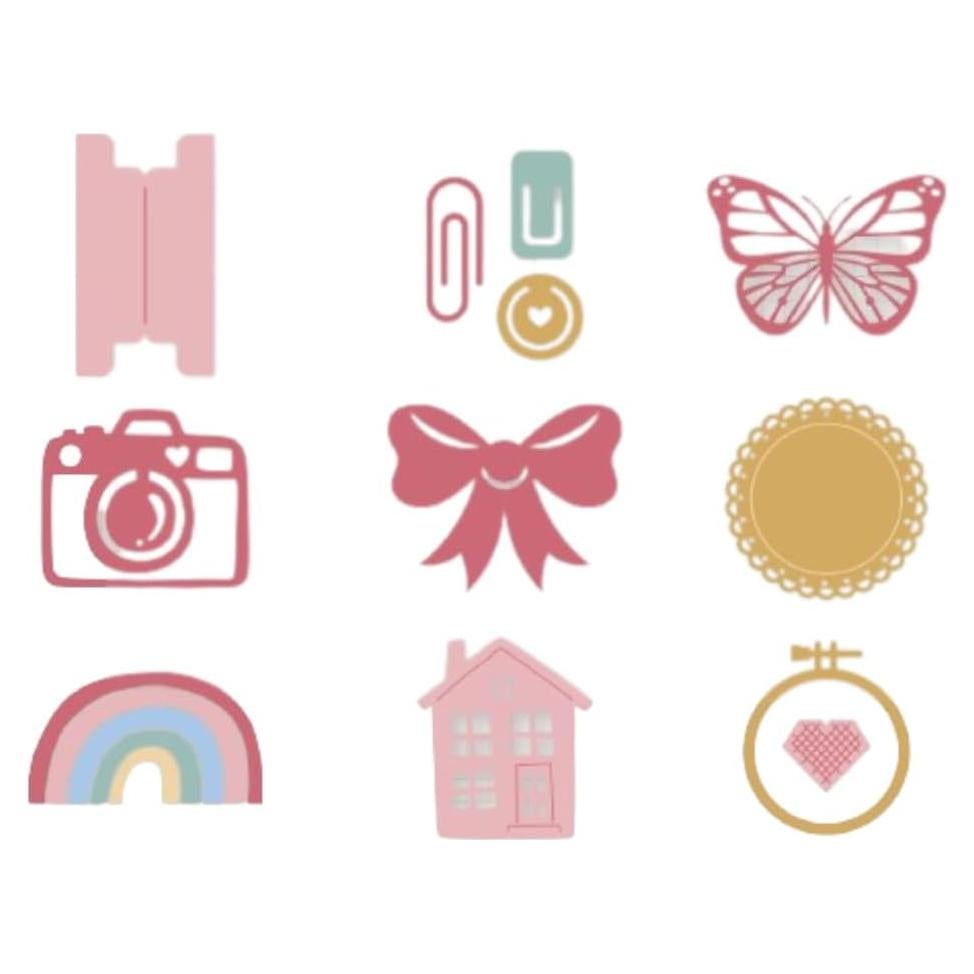 Set de 9 Troqueles Mini Básicos Craftelier para Scrapbooking