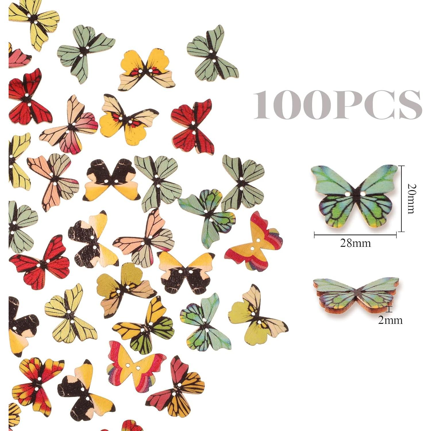 Botones de Madera Coloridos Jexine 400 Pcs para Manualidades