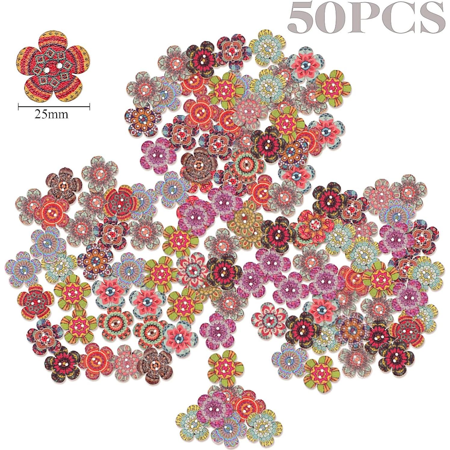 Botones de Madera Coloridos Jexine 400 Pcs para Manualidades