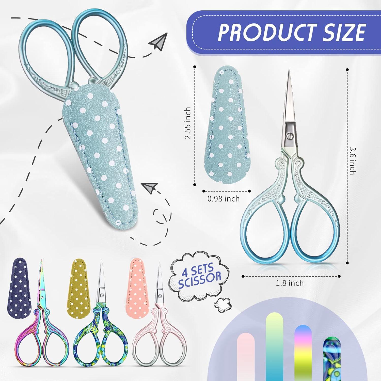 Tijeras de Bordado Honoson 4 Pcs Acero Inoxidable 9.14 cm