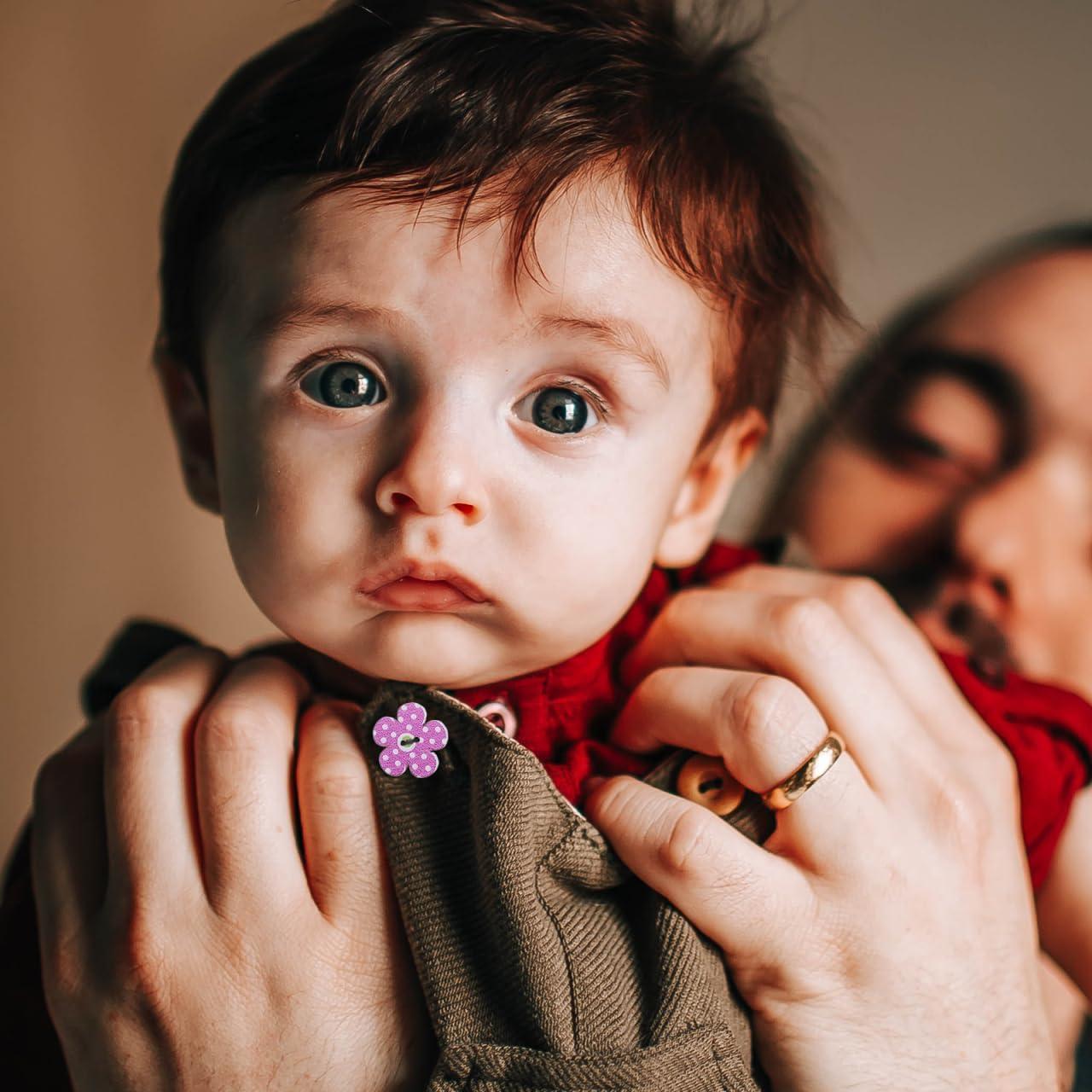 Botones de Madera FENICAL 2cm Flores Coloridas 50 Pcs