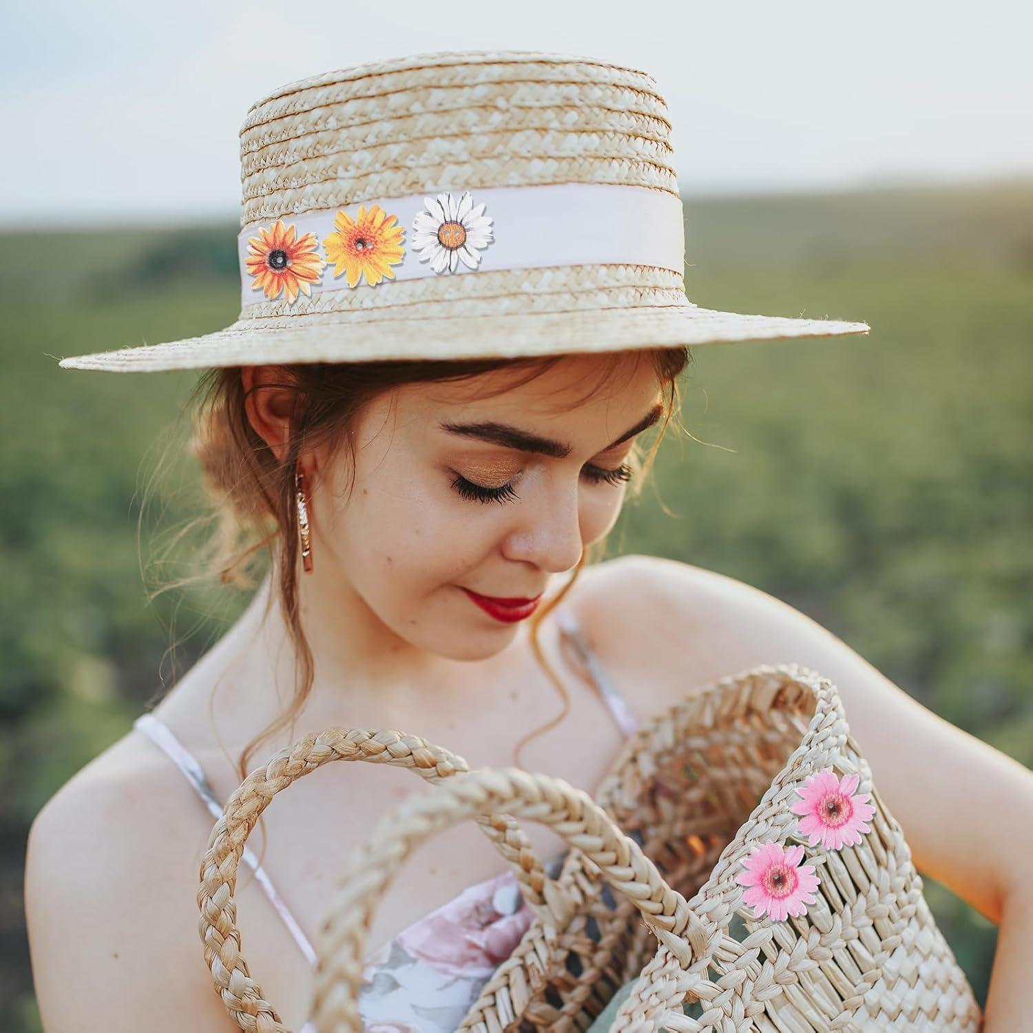 Botones de Margarita KALIONE 100 Pcs Madera Multicolor 25mm