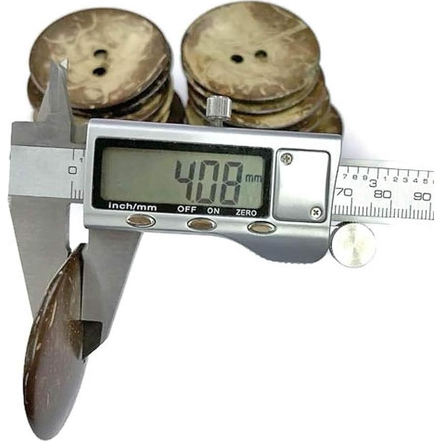 Botones de Coco Natural AMORNPHAN 50mm 10 Piezas para Costura