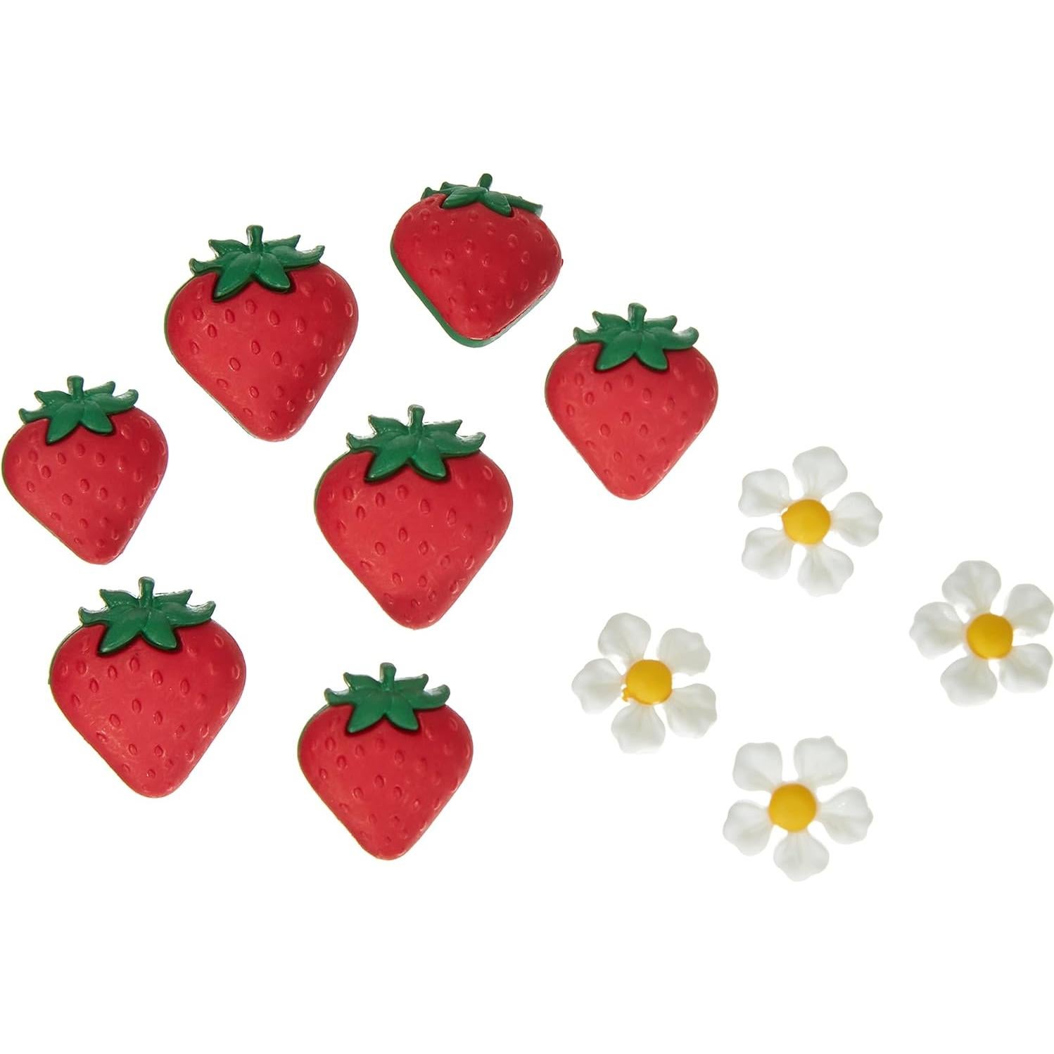 Adornos de Manualidades Dress It Up Fresas Multicolor