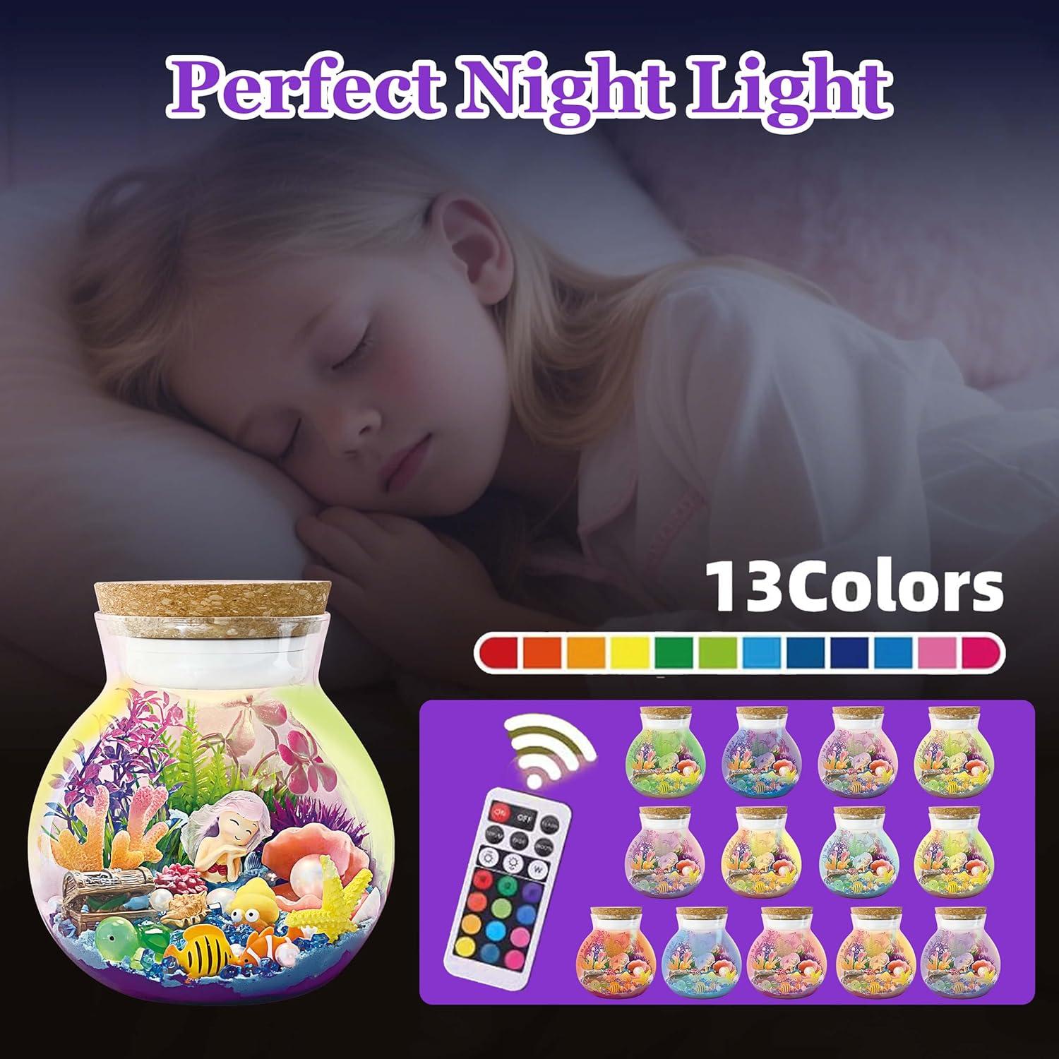 Kit de Terrario de Sirena EUHQY para Niñas 5 a 12 Años