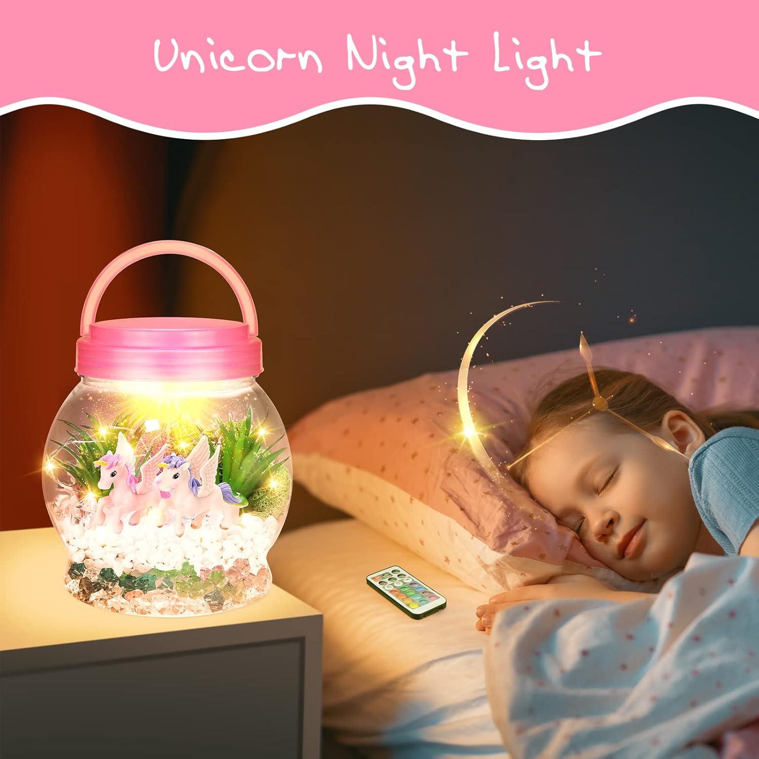 Kit de Terrario Unicornio Iluminado DIY Futurera 14.48x12.7 cm