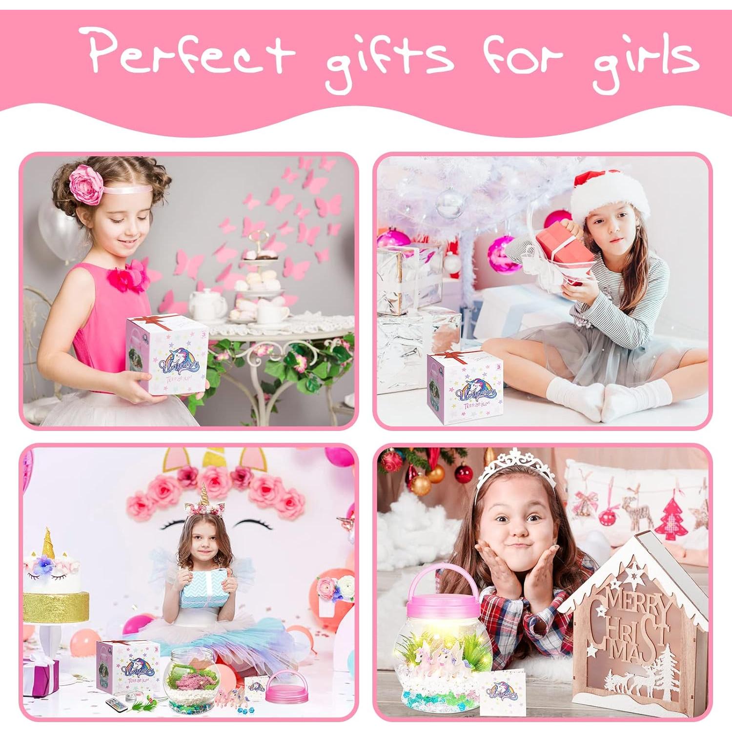 Kit de Terrario Unicornio Iluminado DIY Futurera 14.48x12.7 cm