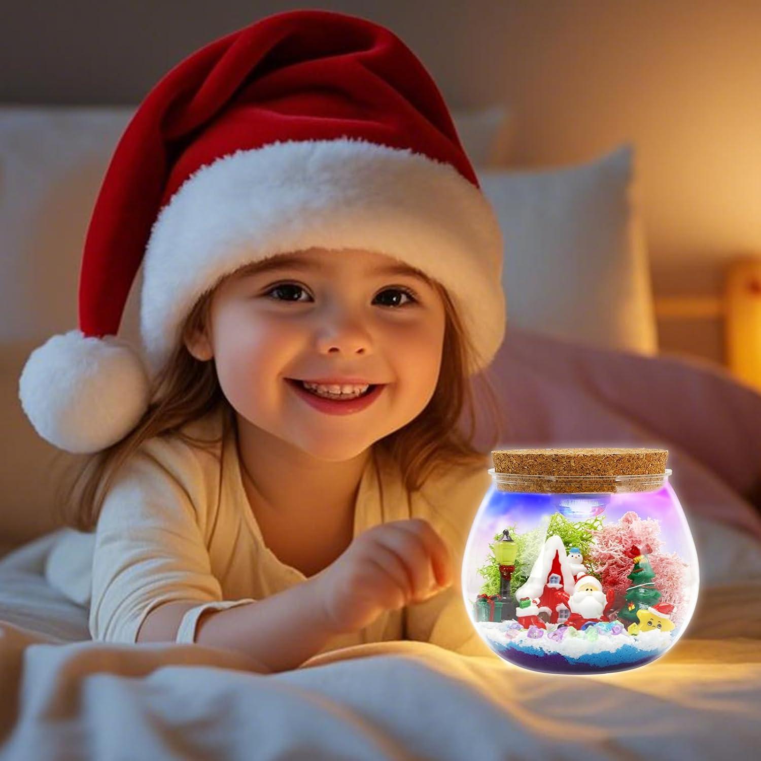 Kit de Terrario Iluminado FYHMDC Navidad DIY para Niñas 4-12 Años