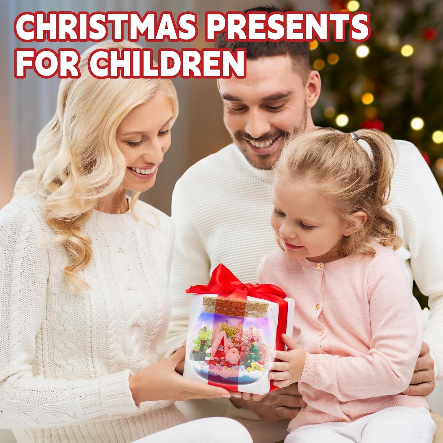 Kit de Terrario Iluminado FYHMDC Navidad DIY para Niñas 4-12 Años