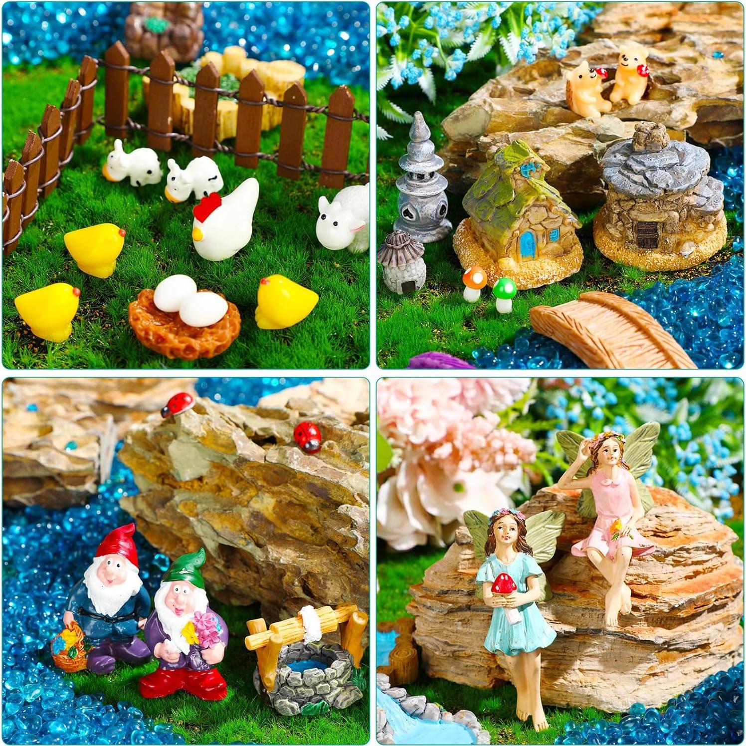 Kit de Jardín 47 Piezas Geetery Figuras de Hadas y Gnomos