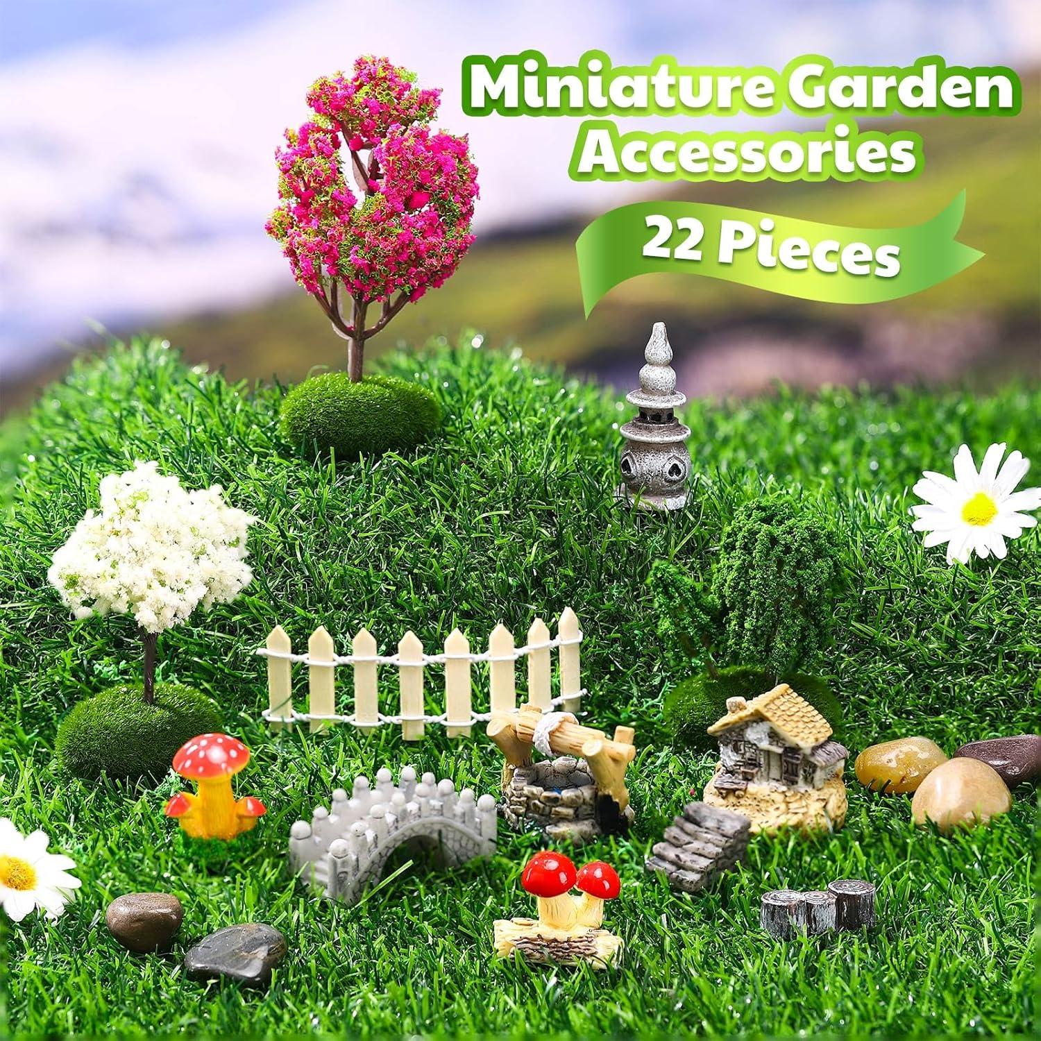 Conjunto de Miniaturas para Hábitat de Arañas Saltadoras RoundFunny