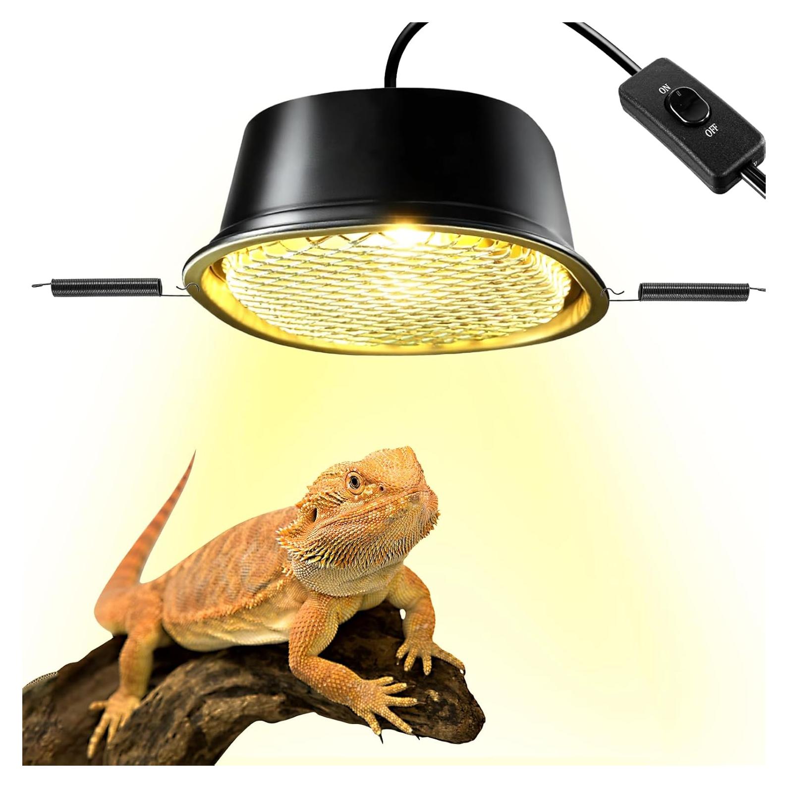 Kit Lámpara de Calor Reptil G9 CAVACHEW 50W con Capucha