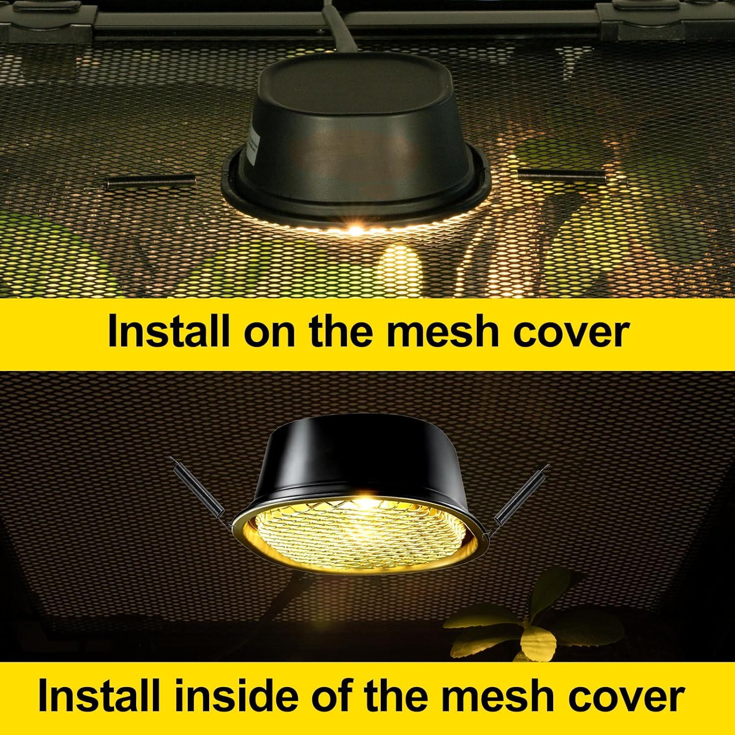 Kit Lámpara de Calor Reptil G9 CAVACHEW 50W con Capucha