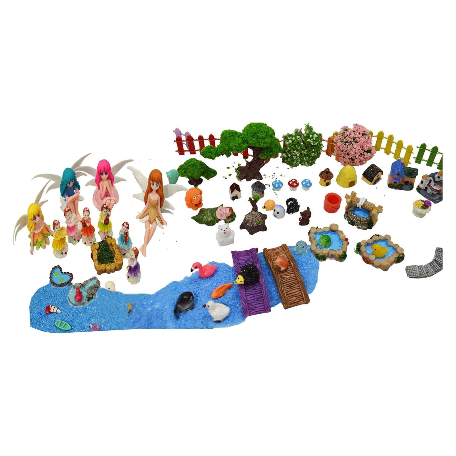 Kit de Jardín de Hadas Besterry 110 Pcs - Accesorios Miniatura