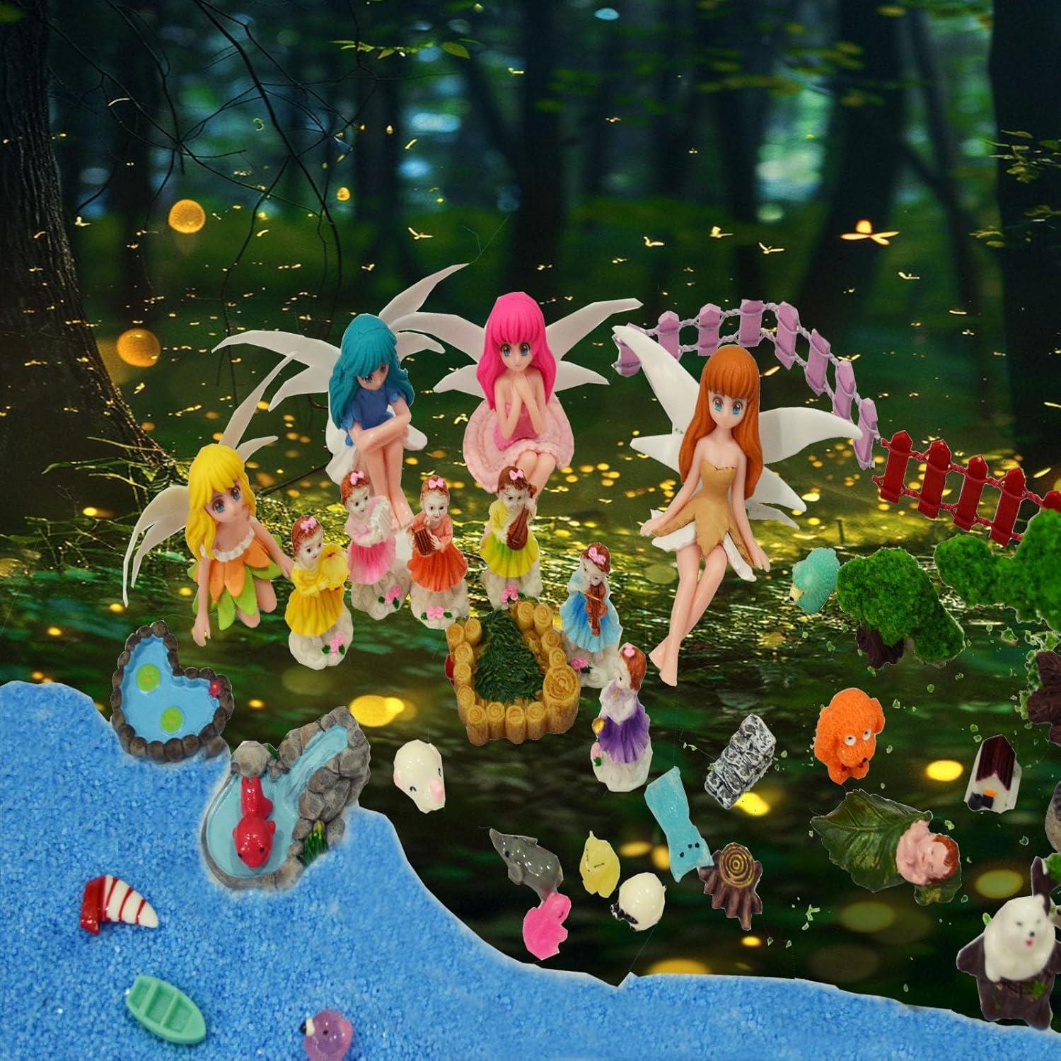 Kit de Jardín de Hadas Besterry 110 Pcs - Accesorios Miniatura