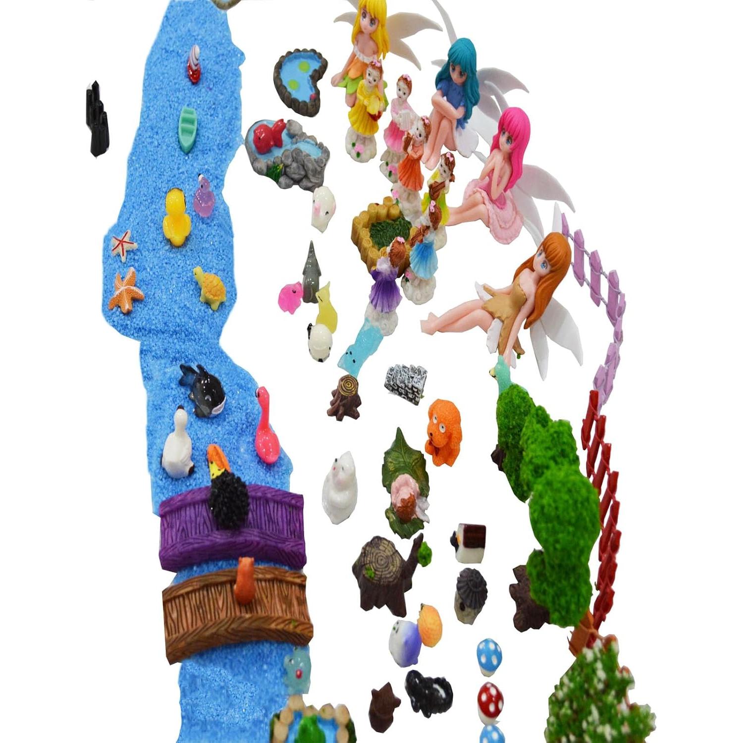 Kit de Jardín de Hadas Besterry 110 Pcs - Accesorios Miniatura