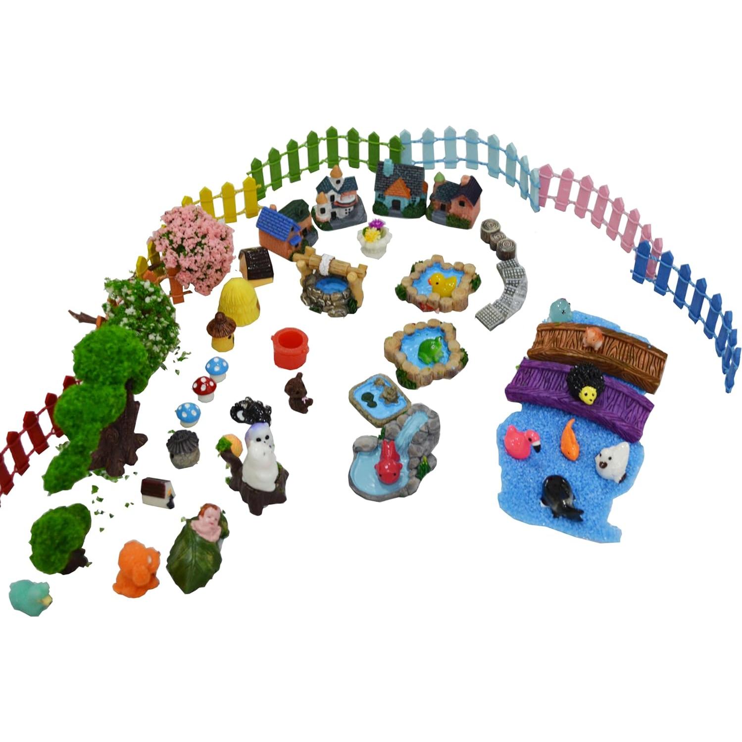 Kit de Jardín de Hadas Besterry 110 Pcs - Accesorios Miniatura