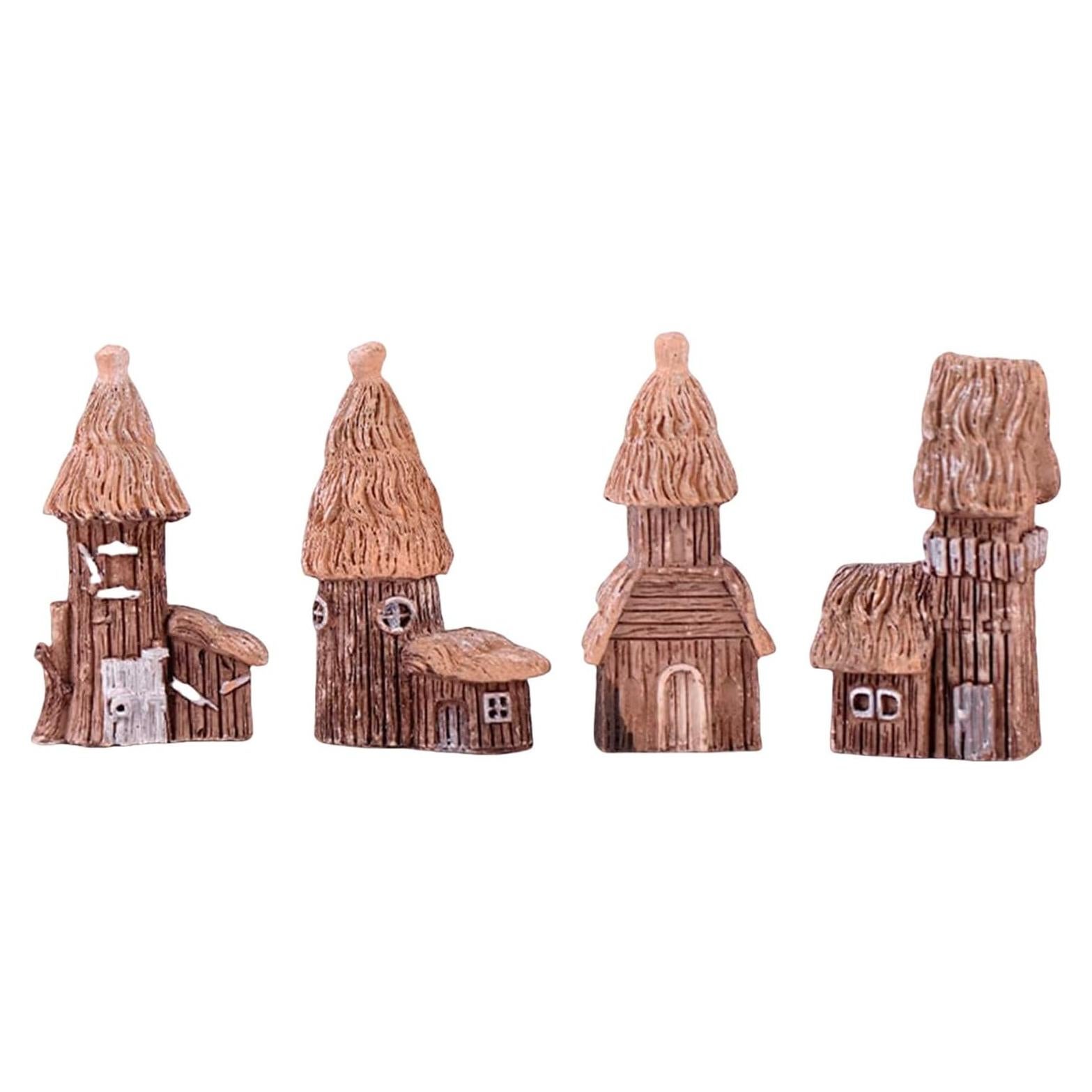 Accesorios de Jardín de Hadas LONCESS, 4 Piezas Miniatura