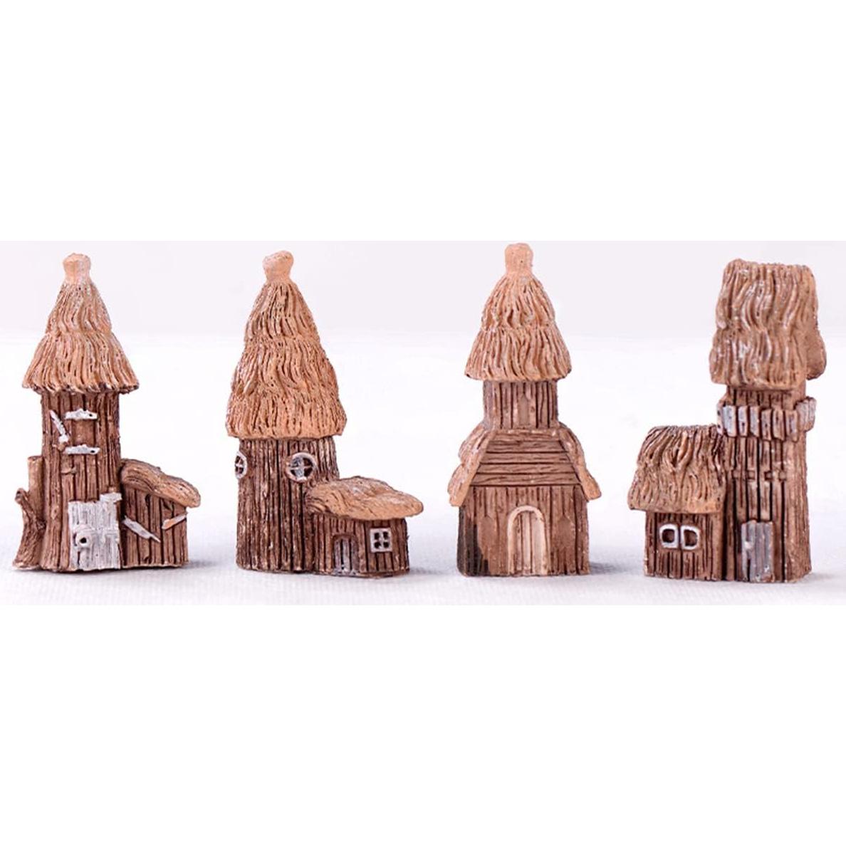 Accesorios de Jardín de Hadas LONCESS, 4 Piezas Miniatura