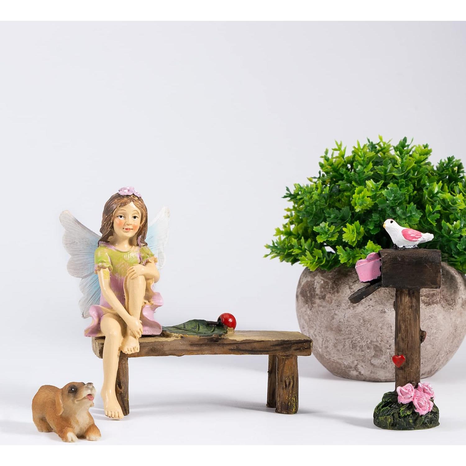 Kit de Accesorios para Jardín de Hadas MUAMAX Miniaturas