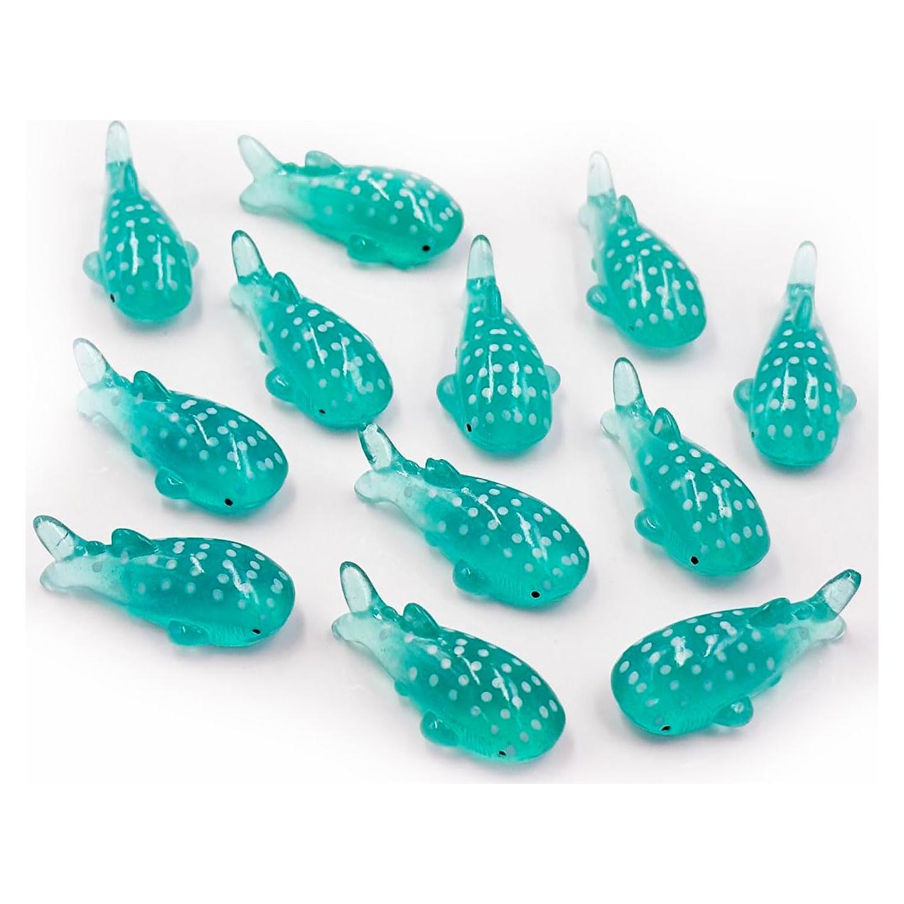 Figuritas Miniatura de Ballena Suartus - 30 Piezas de Resina