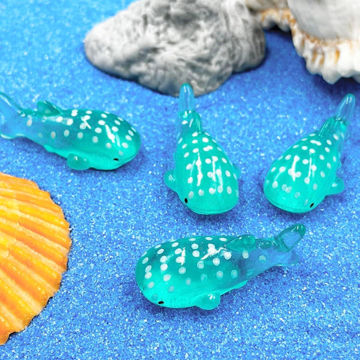 Figuritas Miniatura de Ballena Suartus - 30 Piezas de Resina
