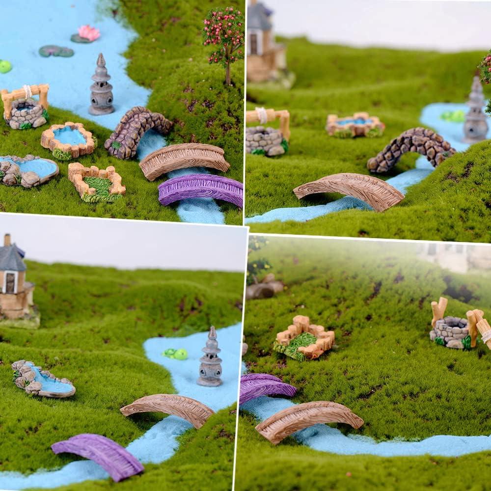 20 Accesorios para Jardín de Hadas JKanruh - Resina Miniatura