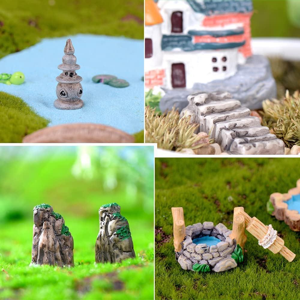 20 Accesorios para Jardín de Hadas JKanruh - Resina Miniatura
