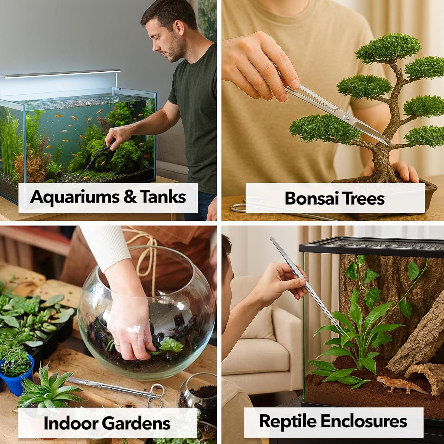 Kit de Herramientas de Acuascaping Mandala Crafts 3 en 1 Acero Inoxidable