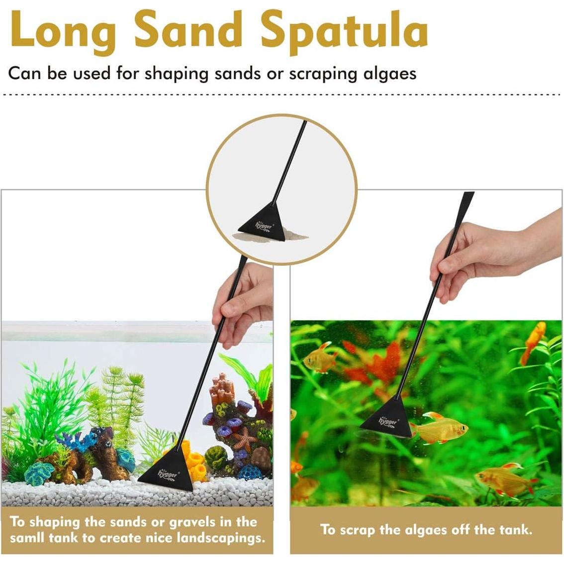 Kit de Herramientas para Acuarios Hygger - 4 Piezas Acero Inoxidable