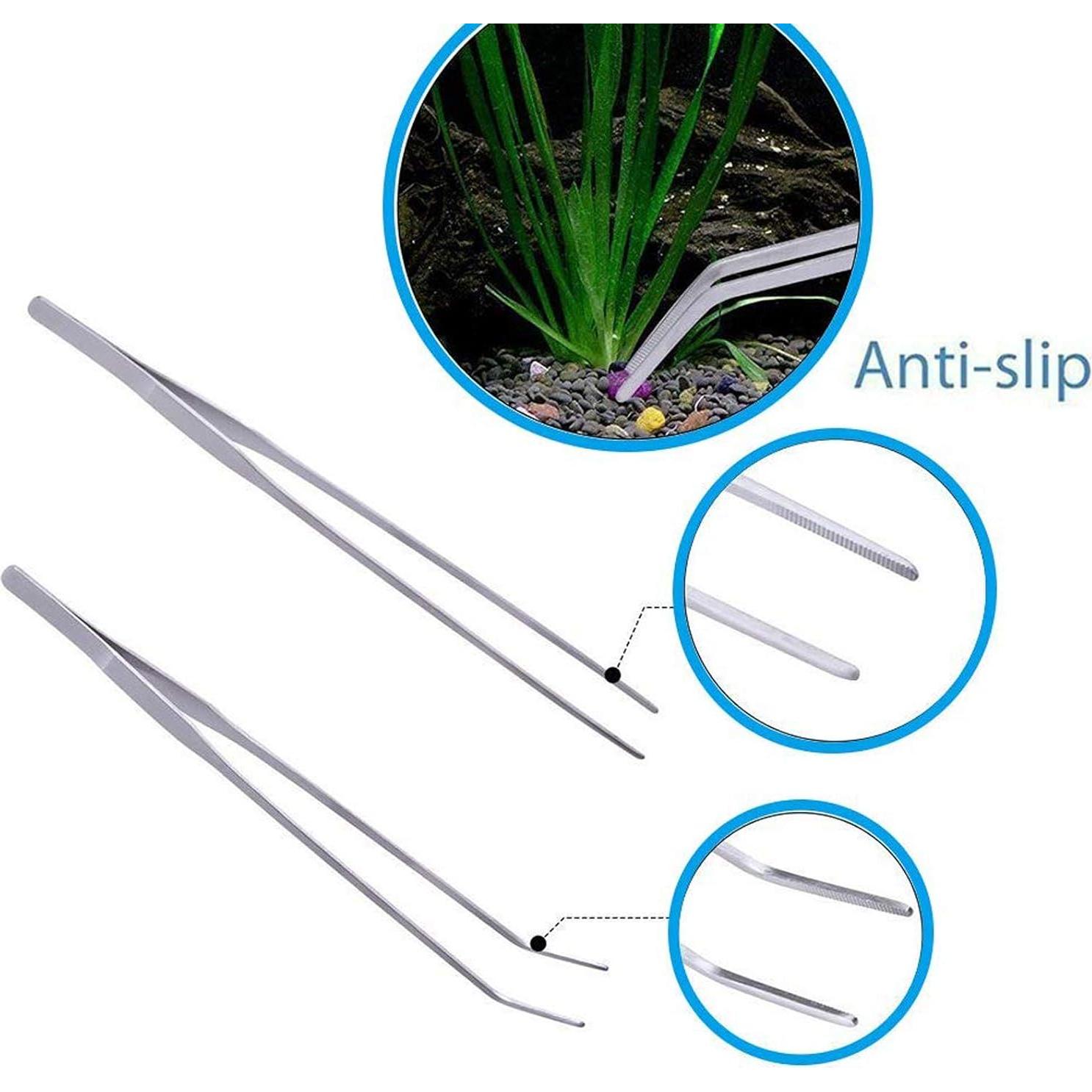 Set de Herramientas de Acuascaping Jeeco 4 en 1 Acero Inoxidable