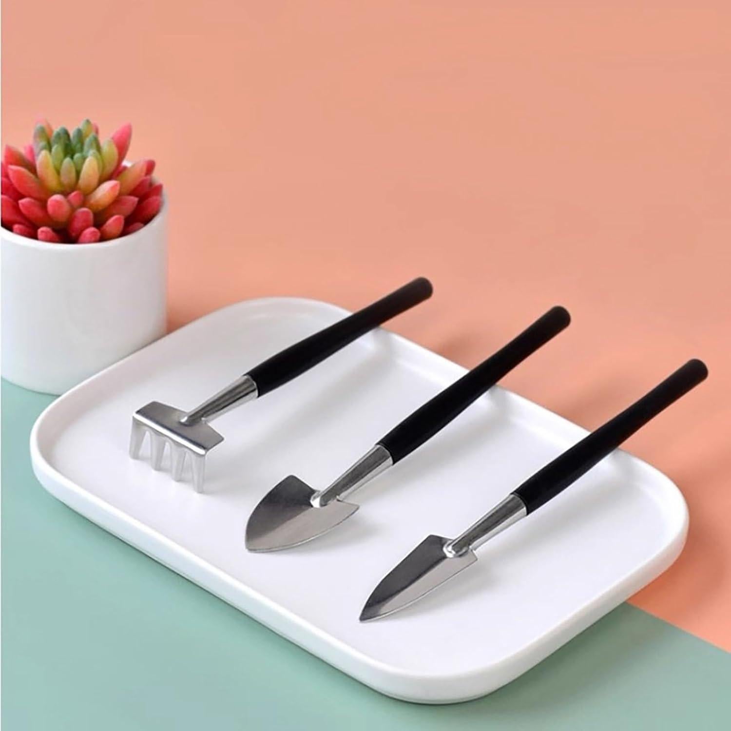 Juego de Herramientas para Suculentas LUFOX 35PCS con Alfombrilla