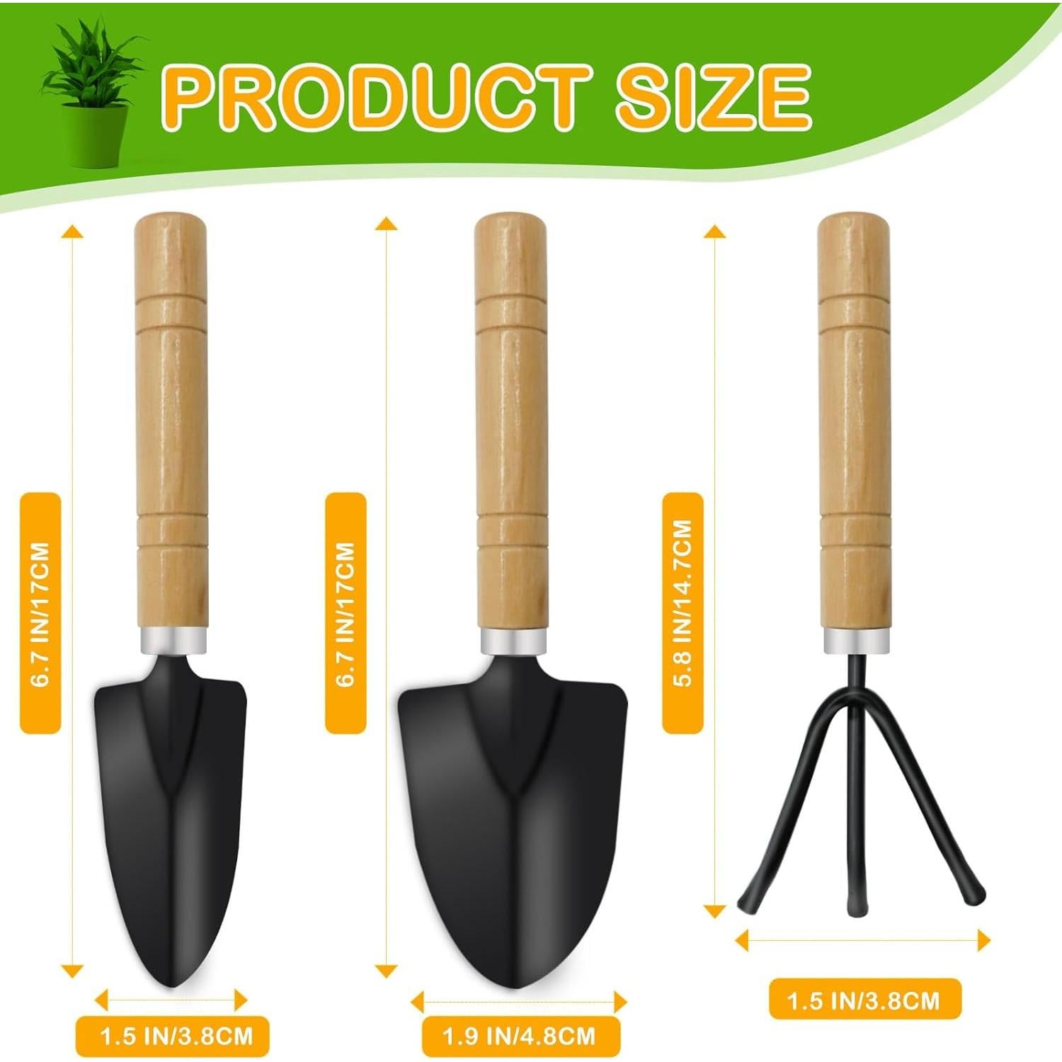 Conjunto de Herramientas de Jardín Mini Anerwarm 3 Piezas