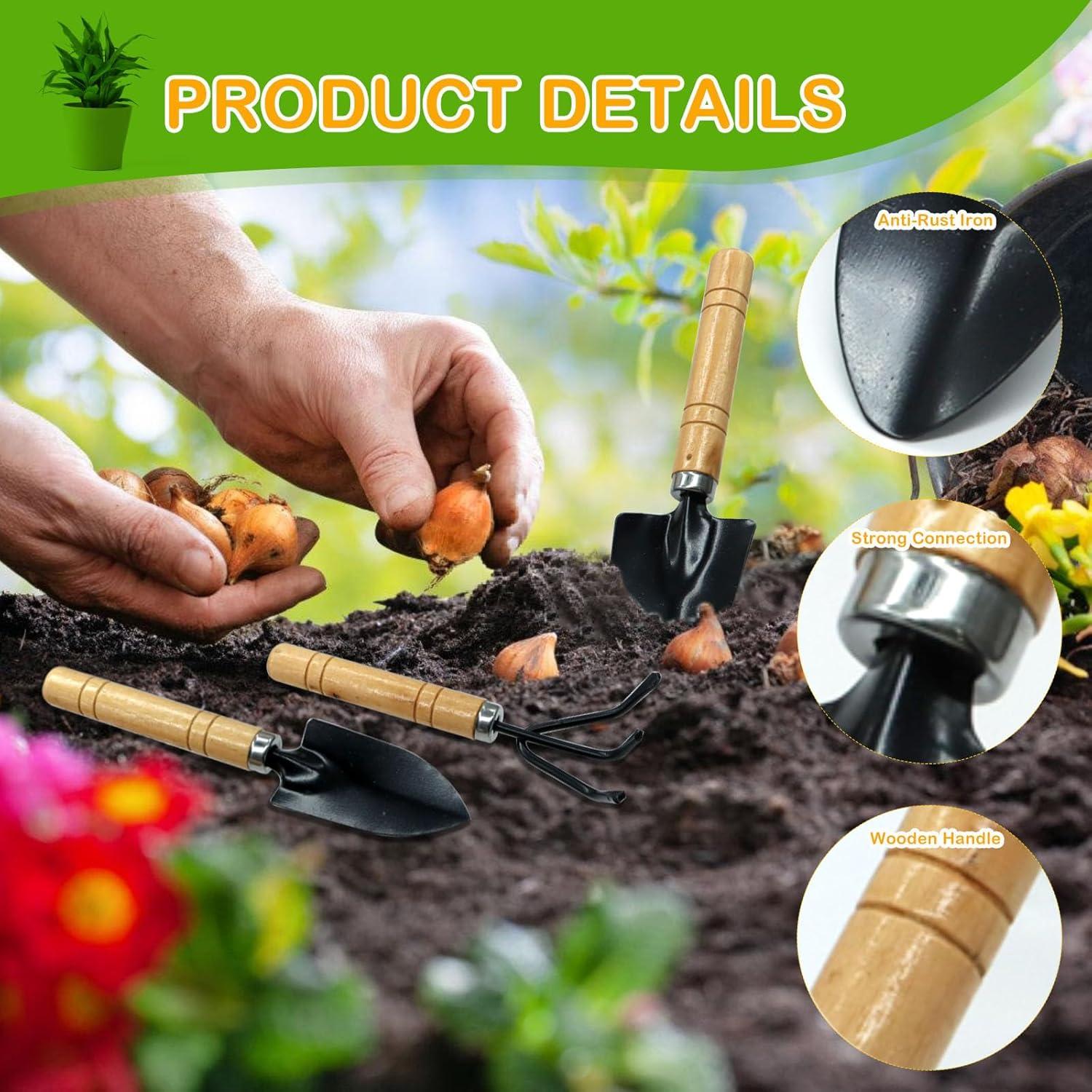 Conjunto de Herramientas de Jardín Mini Anerwarm 3 Piezas