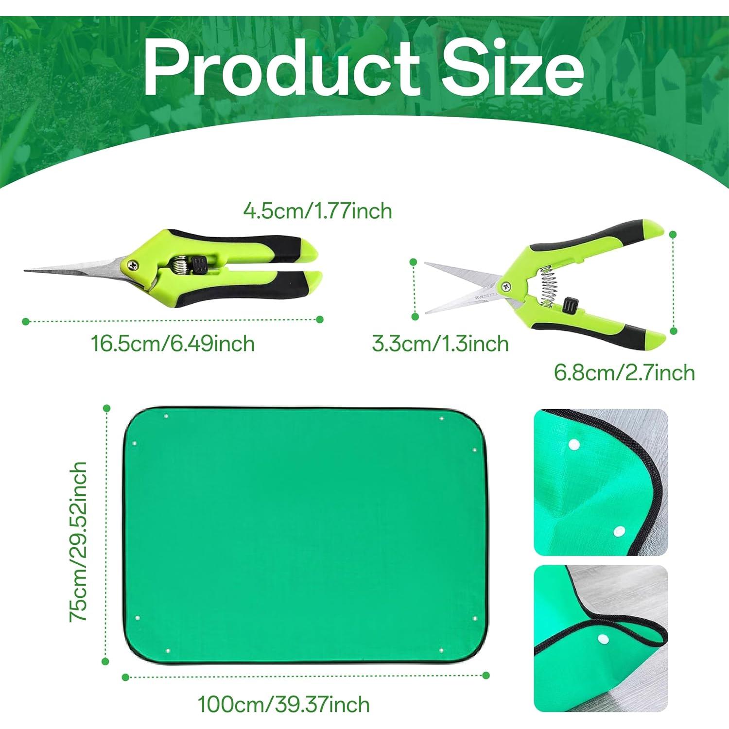 Set de Herramientas de Jardín IIUIKOO 5 Piezas Hierro Verde